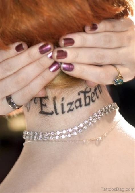 Holley elizabeth one of the most talented ladies in the richmond va area, her style of tattoo work blends the traditional foundations with a modern aesthetic. 85 Magical Word Tattoos On Neck