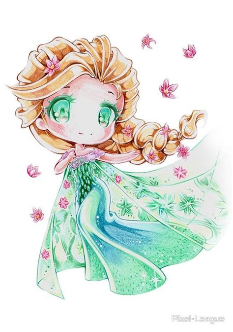 Chibi Princess By Lighane Chibi Disney Disney Elsa Arte Disney