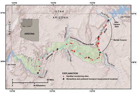 Map Of The Colorado River Us Geological Survey