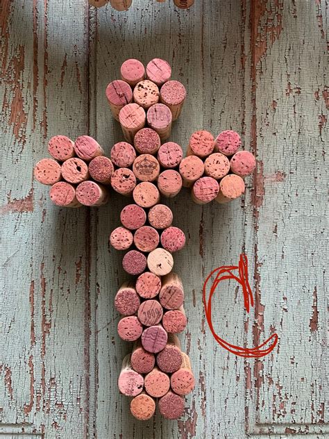 Beautiful Wine Cork Cross Etsy