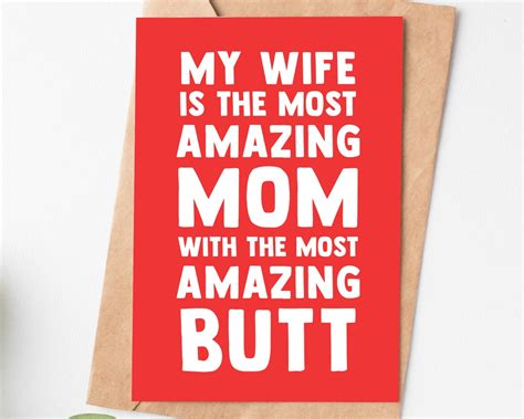 Funny Mothers Day Card Mothers Day T From Husband Amazing Etsy
