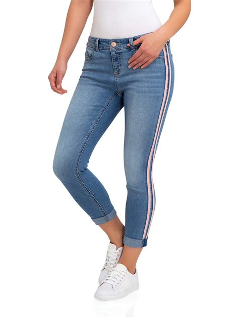 Jordache Womens Mid Rise Skinny Jeans