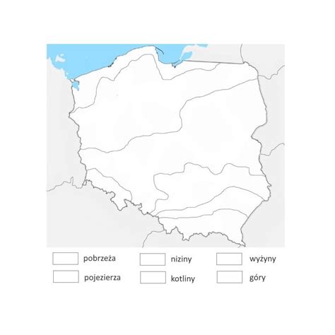 Copy Of Mapa Polski Krainy Geograficzne X Cm Mata Do