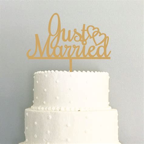 Just Married Cake Topper Junie Balloonie