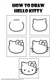 Her real name is kitty white. How to draw Hello Kitty | Drawing | Pinterest | How to ...