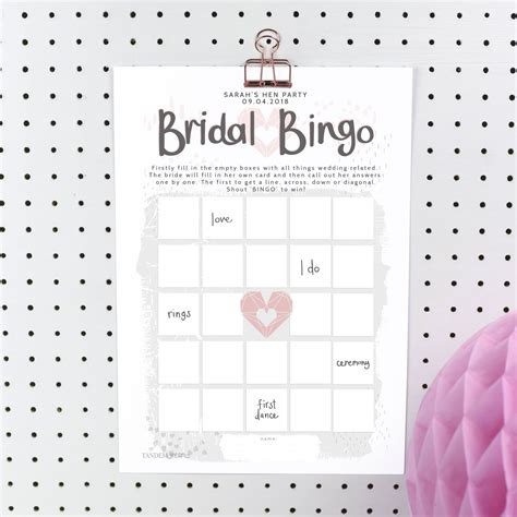 Hen Party Bingo Cards Printable Printable Bingo Cards
