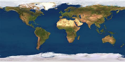 Satellite Imagemap Of The World 1000 Meter Resolution For Media Use