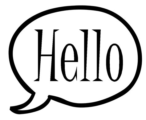 Hello Speech Bubble Png Download Image Png All Png All