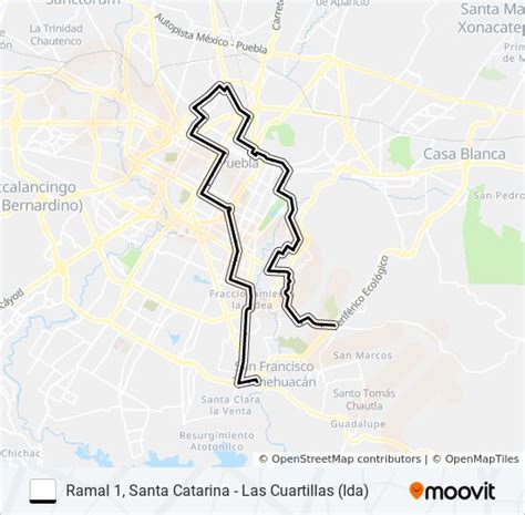 Ruta Santa Catarina Route Schedules Stops And Maps Ramal 1 Santa Catarina Las Cuartillas
