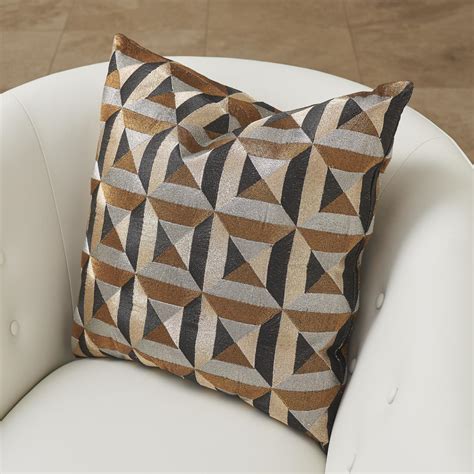 Download a free preview or high quality adobe illustrator ai, eps, pdf and high resolution jpeg versions. Mid Century Modern Geometric Shapes Pillow | Metallic ...