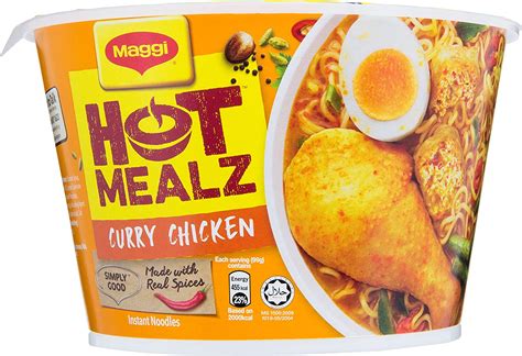 Maggi Hot Mealz Bowl Noodles Curry Chicken G Amazon Sg Grocery