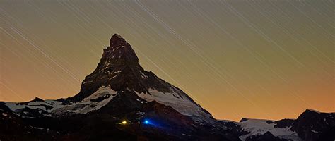 Matterhorn At Night Foto And Bild Night World Berge Bilder Auf