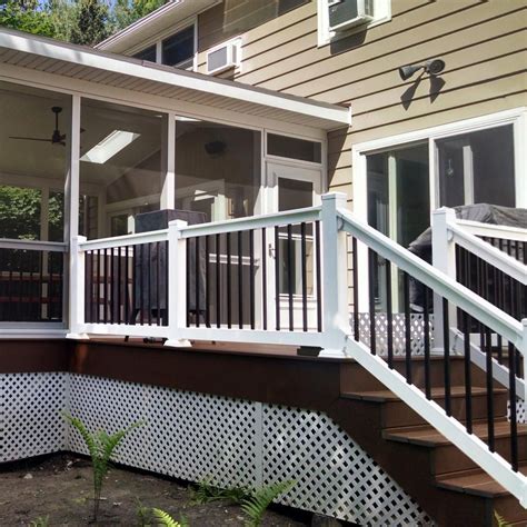 This premium vinyl railing is built to last, with uv stabilizers and a high impact durable finish, the premium will stand the test of time and mother nature. Weatherables Bellaire 3 ft. H x 8 ft. W White Vinyl ...