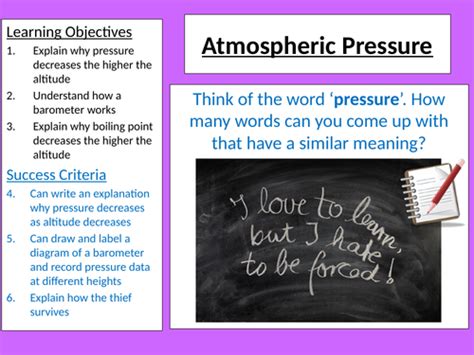 Ks3 Physics Atmospheric Pressure Teaching Resources
