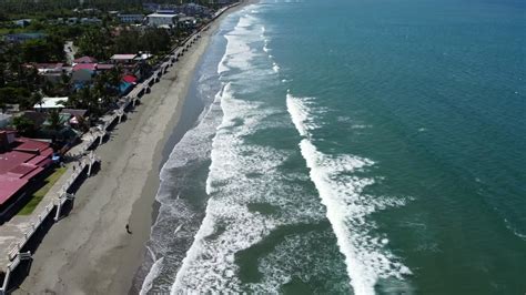 Premium Stock Video Aerial View Of Sabang Beach Baler Aurora