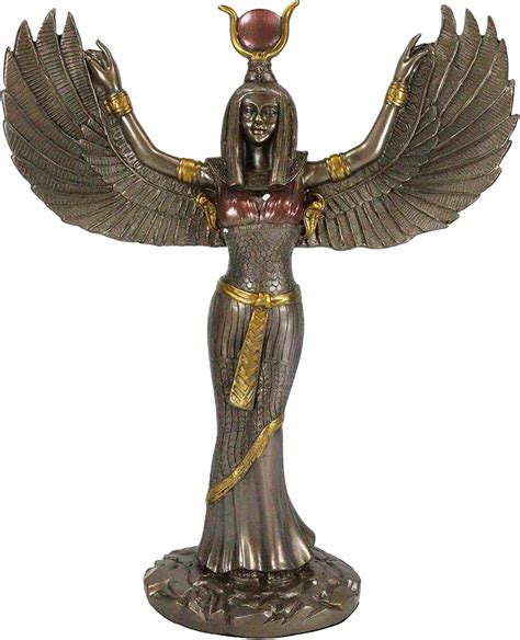Statue Maat Goddess Of Balance And Truth Black Figurine Handmade