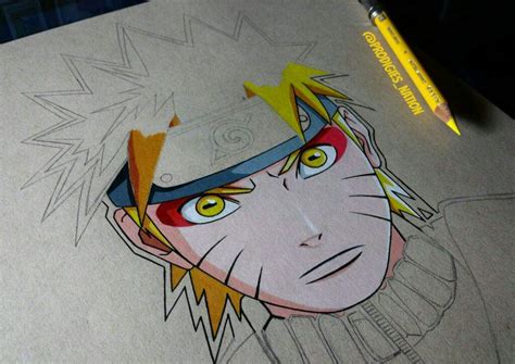 Drawing Naruto Sage Mode Color Pencils Anime Amino