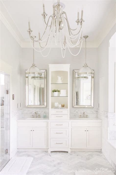 Bright White Home Of Our Modern Antebellum Summer Adams Bathroom