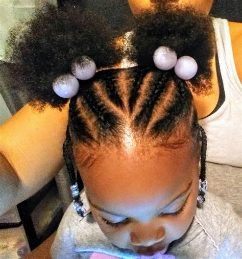 See more ideas about natural hair styles, hair styles, braided hairstyles. Braids and Puffs | Baby girl hairstyles, Baby girl ...
