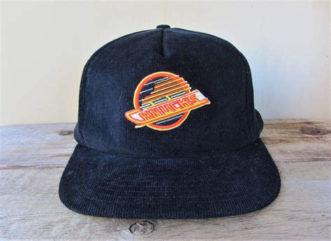 Vancouver Canucks Original Vintage Retro Corduroy Snapback Hat