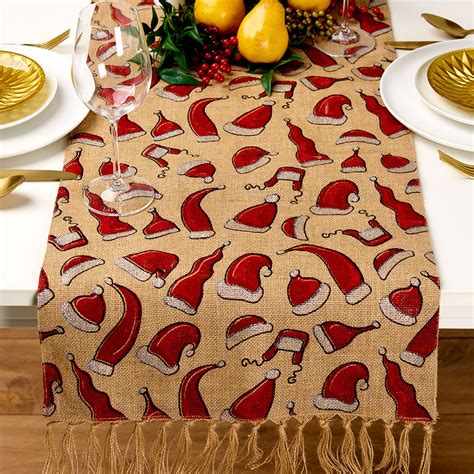 At fabricgateway.com find thousands of fabric categorized into thousands of christmas fabric, discount designer fabric, fabric.com. Christmas Santa Hat Hessian Table Runner Project ...