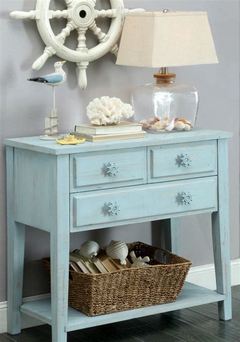 Hearne 4pc console bar table with stools. Coastal Console Tables - Coastal Decor Ideas Interior ...