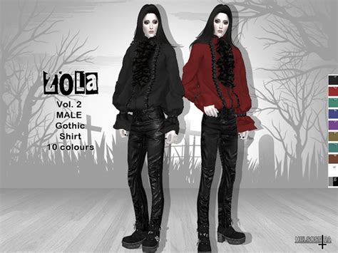 Zola Vol2 Gothic Male Shirt By Helsoseira At Tsr Sims 4 Updates
