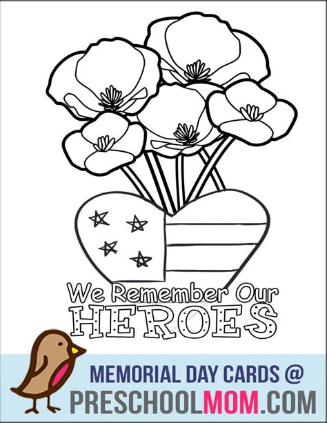 11, 1918 on the 11th hour of the 11th day of the 11th month. MemorialDayColoringPin | Memorial day coloring pages ...