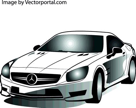 Mercedes Car Vector Image Freevectors