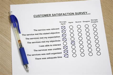 Customer Satisfaction Survey Stock Image Image Of Sales Tick 8359629