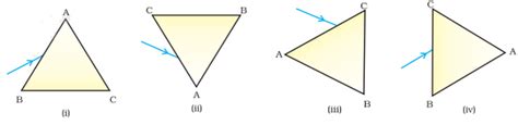 A Prism Abc With Bc As Base Is Placed In Different Orientations A