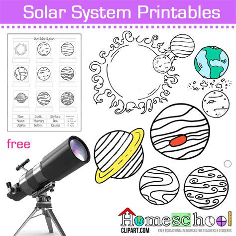 Free solar system coloring pages to print for kids. Planets Coloring Page