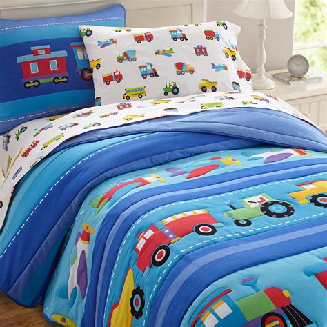 Design their sleeping space for an industrial or minimalist. Wildkin Olive Kids Trains, Planes and Trucks Comforter Set ...
