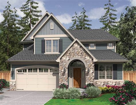 Starter Home Plan With English Country Charm 6990am Architectural