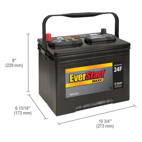 HJDong Maxx Lead Acid Automotive Battery, Group Size 24F - Walmart.com