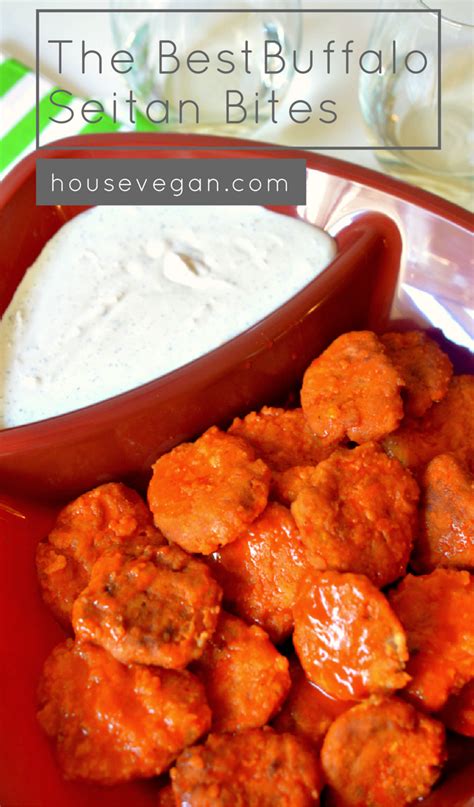 Add in pitted dates, grated carrot, and spices. The Best Buffalo Seitan Bites - This spicy vegan appetizer ...