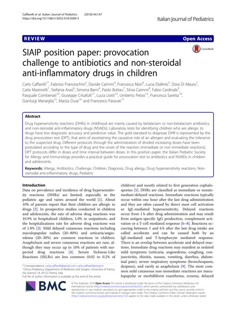 Sample position paper / cal high position paper format & sample basic format:. (PDF) SIAIP position paper: provocation challenge to antibiotics and non-steroidal anti ...