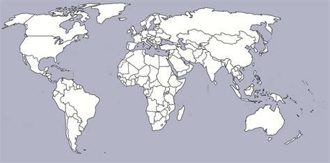 Mapa Mundi Politico Mudo Mapa