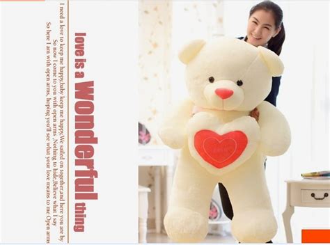 Best Seller The Lovely Hug Bear Doll Teddy Bear With Love Heart Plush