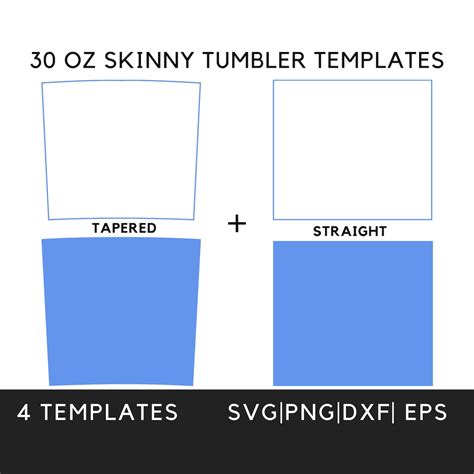 30 Oz Tapered Tumbler Template