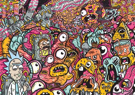 Trippy Rick And Morty Wallpaper 44 Rick And Morty Trippy Wallpapers