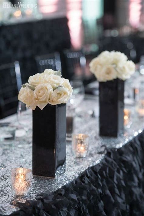 Black and white wedding gowns are so hot right now, even vera black and white decor details can be dramatic or understated depending on the feel you're going for to end off the evening, a tiered black and white cake would be stunning, for sure, but for a real show stopper wow your guests with. Breathtaking Ideas for Summer Centerpieces: Ultra Easy to DIY!