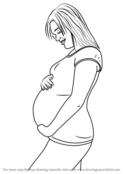 top 74 pregnant lady pencil sketch vn