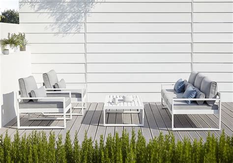 Ils présentent l'avantage de s'intégrer dans n'importe quel style de jardin. Salon de jardin Blooma Bennett métal et toile - Salon de ...