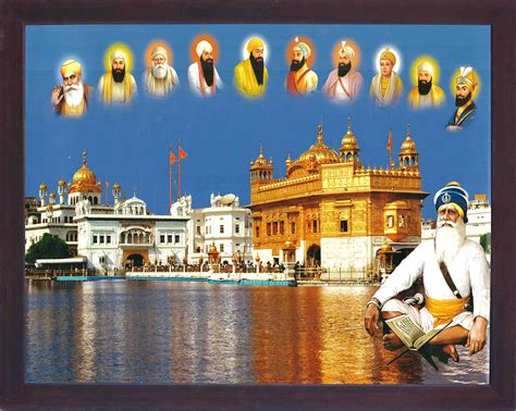 Buy Baba Deep Singh Ji Warrior With Other Ten Sikh Gurus Outside