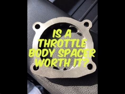 Is A Throttle Body Spacer Worth It On A Toyota Tundra??? - YouTube