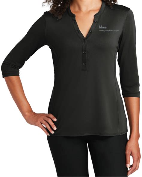 Port Authority Ladies Uv Choice Pique Henley Cphfma Lk750