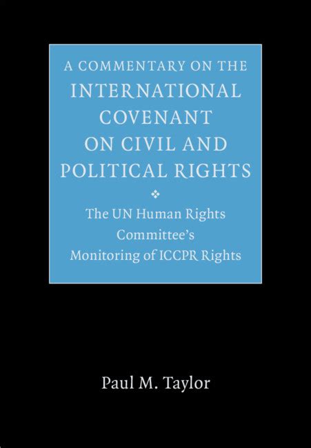 A Commentary On The International Covenant On Civil And Political Rights