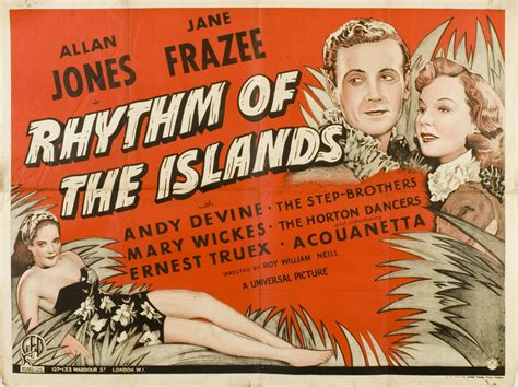 Rhythm Of The Islands Film Posters Vintage Vintage Film Universal Pictures