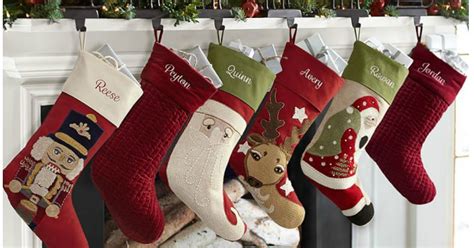 They are one of my favorite christmas items! Pottery Barn Personalized Christmas Stockings As Low As $7 ...